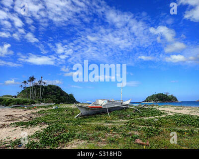 Nacpan Beach, El Nido, Philippinen Stockfoto