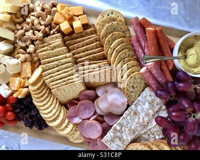 Charcuterie Bord Stockfoto