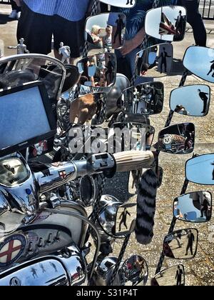 Mods und Wippen, Ostern Feiertag in Ramsgate, Kent Stockfoto