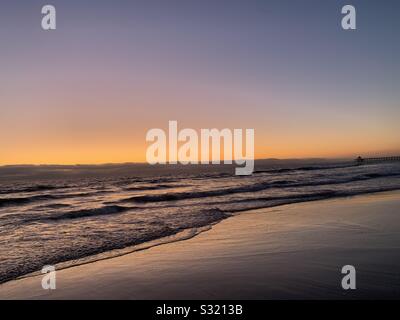 Schönen Sonnenuntergang über Imperial Beach, CA Stockfoto