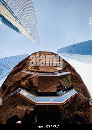 Blick auf das Schiff. Hudson Yards, New York, USA. Stockfoto