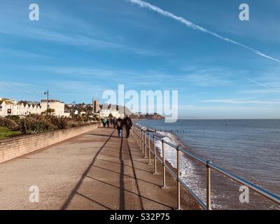 Teignmouth Seafront, eine Küstenstadt in South Devon, England Stockfoto