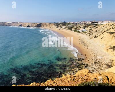 Praia da Mareta in Portugal Stockfoto