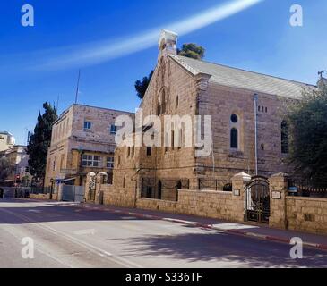 Schöne alte Gebäude in Jerusalem, Israel. Stockfoto
