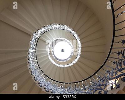 Tulip Staircase Queens House Greenwich Stockfoto