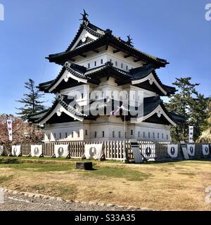 Burg Hirosaki in Aomori, region tohoku im Nordosten Japans Stockfoto