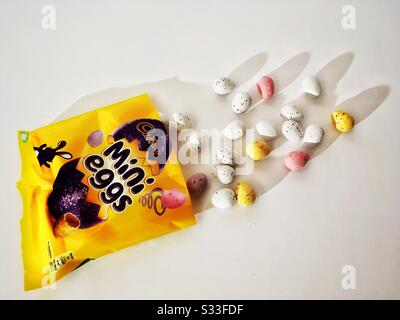 Cadbury Mini-Eier Stockfoto