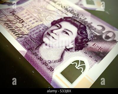 20-Pfund-note Stockfoto