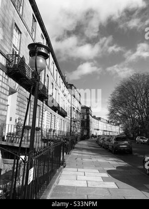 Edinburgh New Town an einem sonnigen Tag Stockfoto