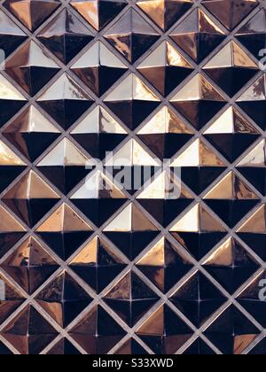 Architektonische Details des mittleren Jahrhunderts in Las Vegas Stockfoto