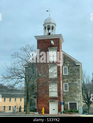 Wilkinson Mill, Old Slater Mill National Historic Landmark, Pawtucket, Rhode Island, Vereinigte Staaten Stockfoto