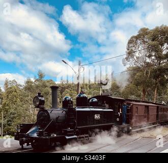 Puffing Billy, Belgrave, Australien Stockfoto