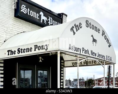 The Stone Pony 2020, der berühmte Musikort, in dem Bruce Springsteen seinen Anfang in den 1970er Jahren bekam. Stockfoto