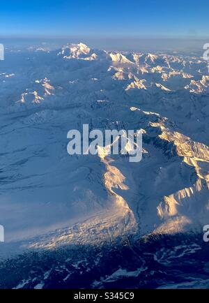 Denali, früher Mount McKinley, der höchste Gipfel in Nordamerika. Alaska Stockfoto