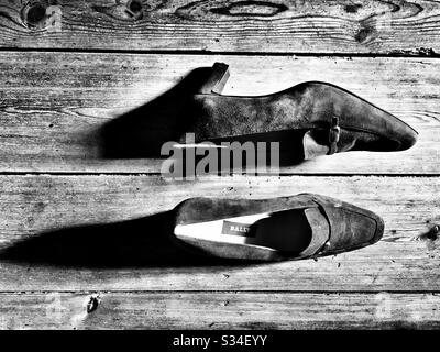 Bally Damenschuhe Stockfoto