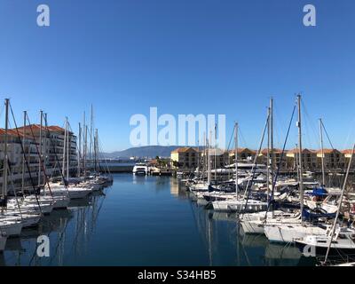 Queensway Quay Marina in Gibraltar Stockfoto