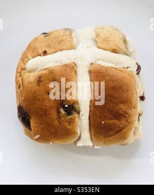Hot Cross Buns für Ostern Stockfoto