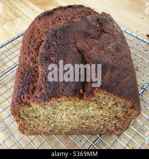 Selbstgemachte Banane Brot Stockfoto