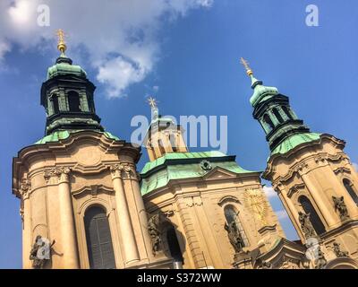 St. Nicolas Kirche in Prag, Altstädtischer Platz Stockfoto