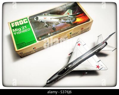 Frog 1/1/72-Modellflugzeug Stockfoto