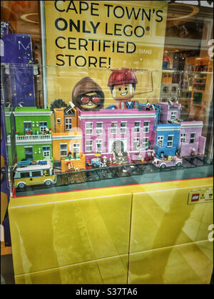 Bo-Kaap lego Display, Canal Walk, Kapstadt, Südafrika. Stockfoto