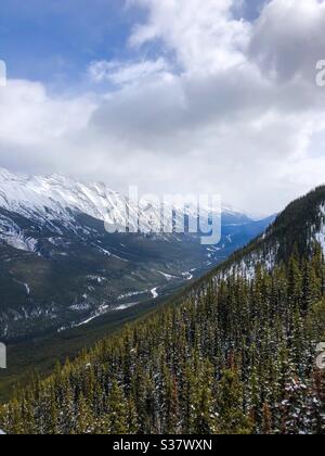 Mountains Valley in Banff Kanada Stockfoto