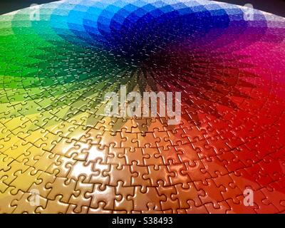Fertige Jigsaw puzzle Stockfoto