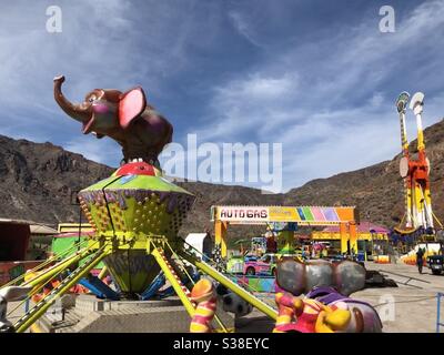 Karneval Fahrten in Mexiko, für Semana Santa eingerichtet. Stockfoto