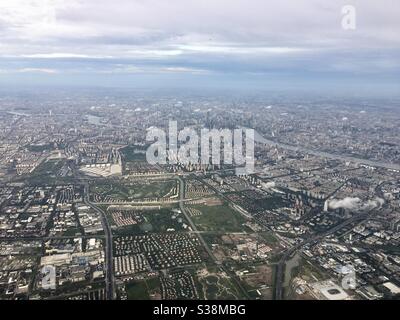 Luftbild von Shanghai, China. Stockfoto