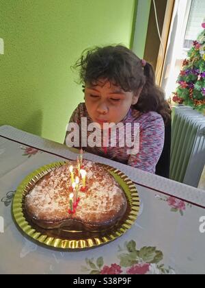 Geburtstag feiern. Stockfoto