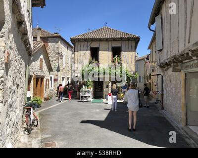 Mittelalterliche Stadt Issigeac in Frankreich Stockfoto