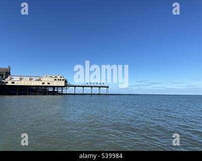 Aberystwyth, West Wales, Großbritannien. Sonntag, 30. August 2020. Wetter; ein schönes sonniges Feiertagswochenende in Aberystwyth. Foto: ©️Rose Voon / Alamy Live News. Stockfoto