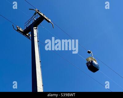 Tolle Fahrt mit der Seilbahn von Orme, Llandudno Stockfoto