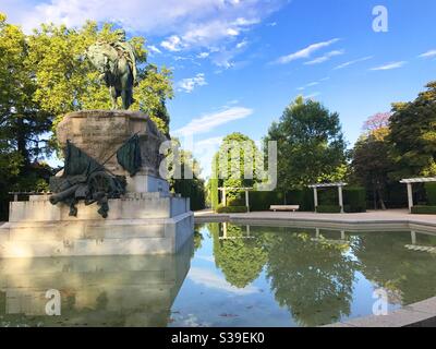 El Retiro Park. Madrid, Spanien. Stockfoto