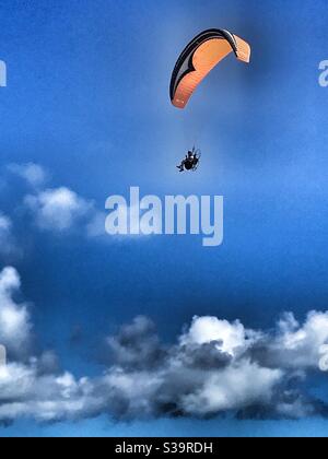 Paragliding Stockfoto