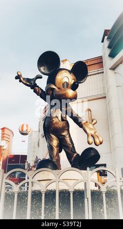 Statue von Mickey Mouse in Disneyland Paris Stockfoto