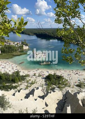 Rummu-Steinbruch Stockfoto