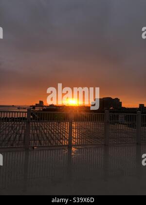 Sonnenuntergang in Biloxi, MS Stockfoto