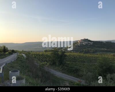 Motovun, Istrien, Kroatien Stockfoto