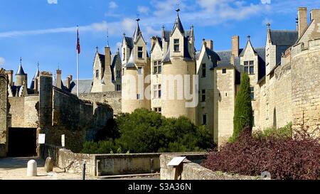 Château de Montreuil-Bellay Frankreich Stockfoto