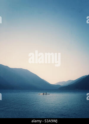 Crescent Lake im Olympic National Park Stockfoto