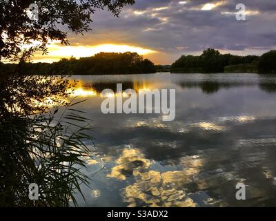 See Reflexionen Stockfoto