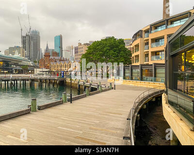 Park Hyatt Sydney Außenansicht an einem bewölkten Tag Stockfoto