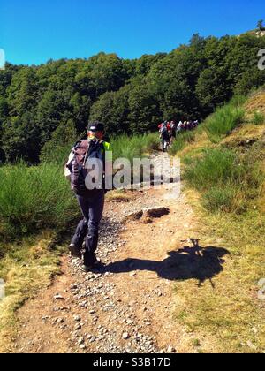 Wandern in Pyrenees-Atlantiques, Frankreich Stockfoto