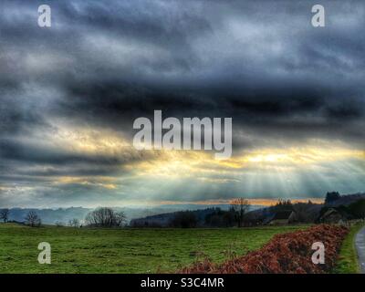 Französische Landschaft Stockfoto