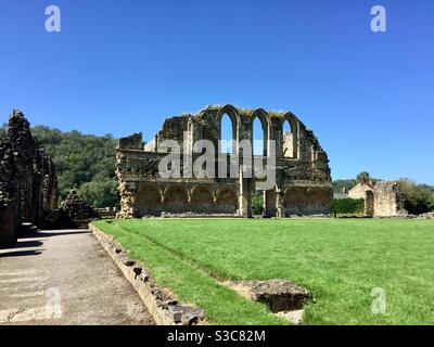 Rievaulx Abbey, eine Zisterzienserabtei in der Nähe von Helmsley im North York Moors National Park Stockfoto