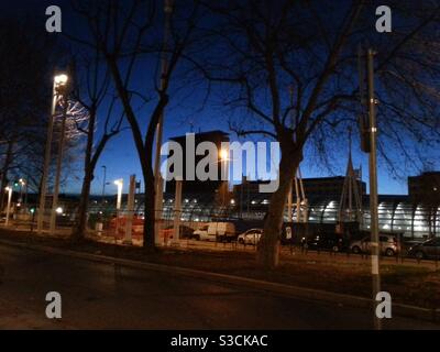 Skyline in Turin, früh am Morgen Stockfoto