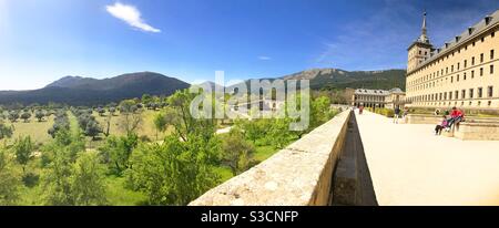 Königliches Kloster. San Lorenzo del Escorial, Provinz Madrid, Spanien Stockfoto