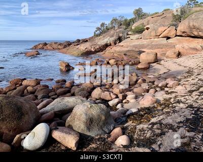 Sleepy Bay im Freycinet National Park Stockfoto