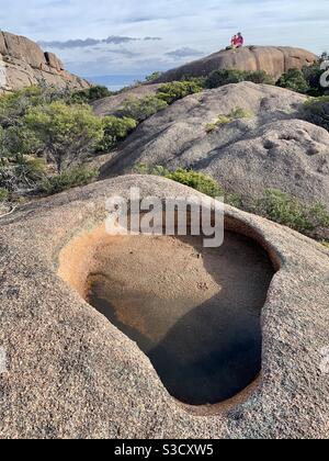 Der Gipfel des Mt Parsons in the Hazards, Freycinet National Park Stockfoto